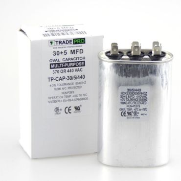 Tradepro Oval Capacitor 50 MFD 370 or 440 Vac TP-CAP-50/440 (201026