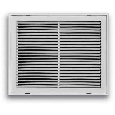 20" x 20" Fixed Bar Return Air Filter Grille - White